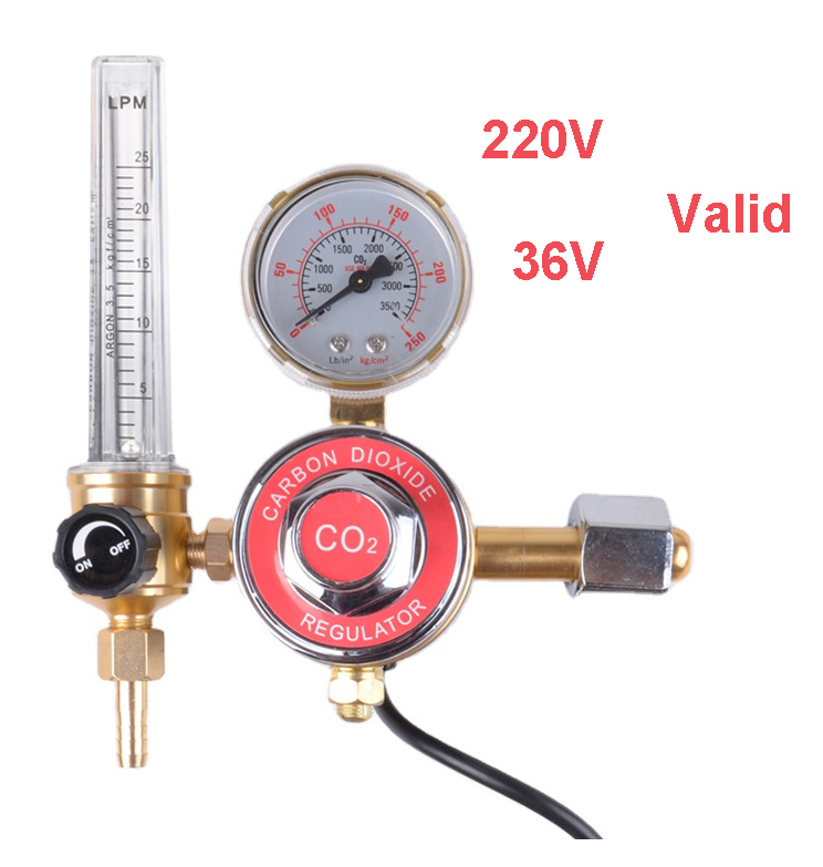 Co2 36V/220V Heater and Argon regulator with folwmeter 
